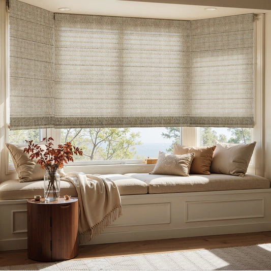 HM95320 Blackout fabric Common Bottom Up Roman Shades