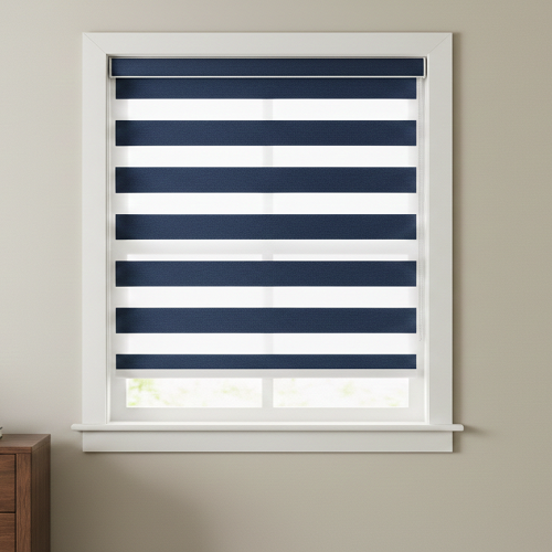 BL51 Motorized Blinds With Cassette Zebra Blinds
