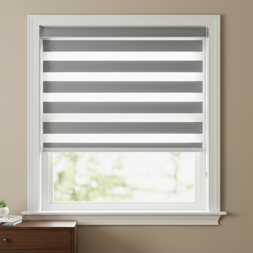 BL2 Motorized Blinds With Cassette Zebra Blinds