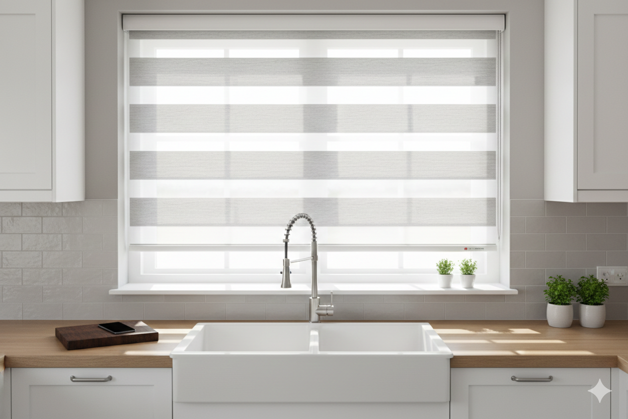 BL50 Motorized Blinds With Cassette Zebra Blinds