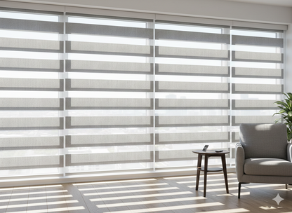 DL22034 Motorized Blinds With Cassette Zebra Blinds