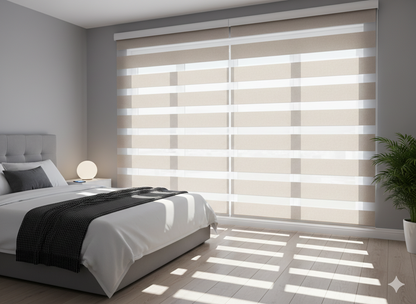 DL20205 Motorized Blinds With Cassette Zebra Blinds