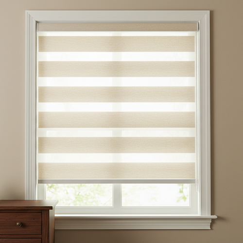 HYBZ9 Motorized Blinds With Cassette Zebra Blinds