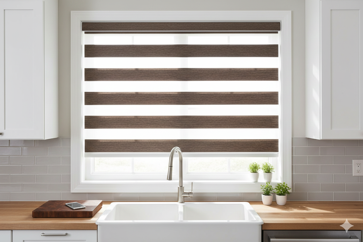 BL50 Motorized Blinds With Cassette Zebra Blinds