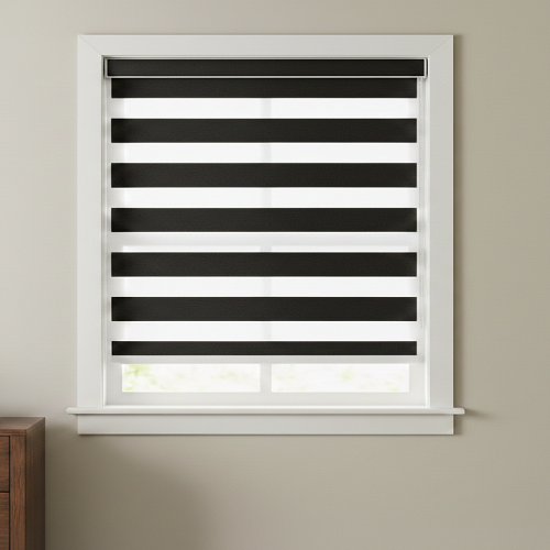 BL51 Motorized Blinds With Cassette Zebra Blinds