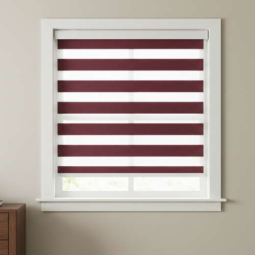BL51 Motorized Blinds With Cassette Zebra Blinds