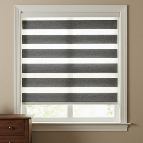 HYBZ9 Motorized Blinds With Cassette Zebra Blinds
