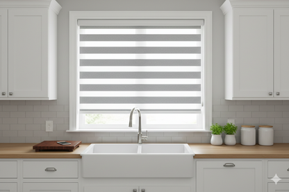 DL20205 Motorized Blinds With Cassette Zebra Blinds