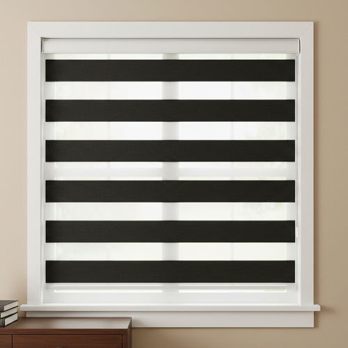 HYBZ9 Motorized Blinds With Cassette Zebra Blinds