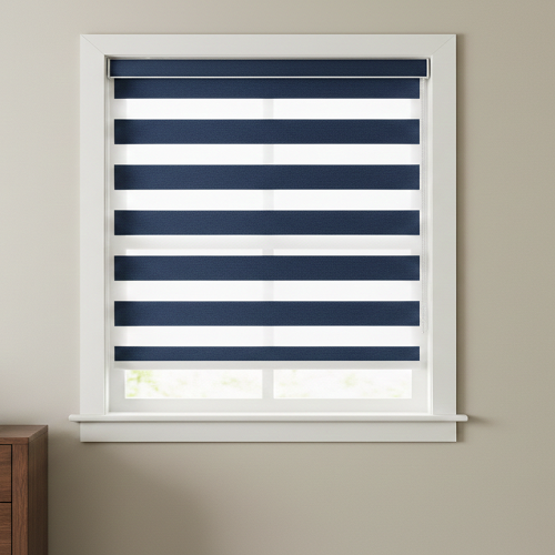 BL51 Motorized Blinds With Cassette Zebra Blinds
