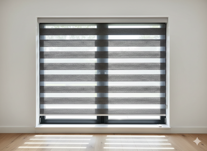 DL22034 Motorized Blinds With Cassette Zebra Blinds