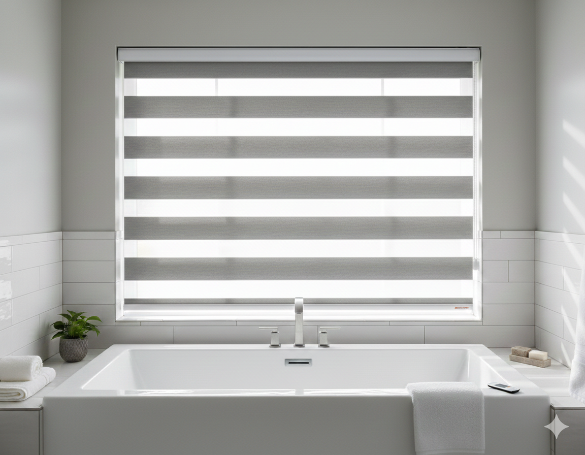DL20205 Motorized Blinds With Cassette Zebra Blinds