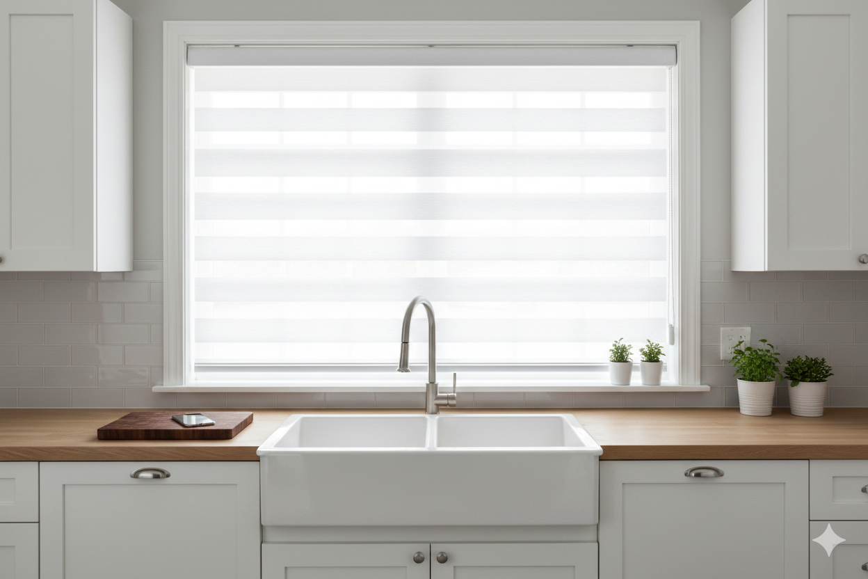BL50 Motorized Blinds With Cassette Zebra Blinds