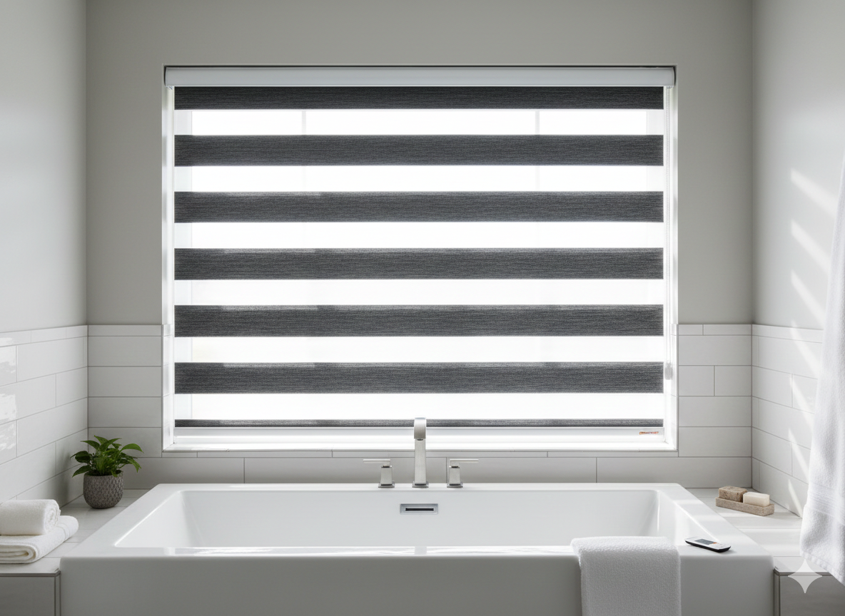 BL50 Motorized Blinds With Cassette Zebra Blinds