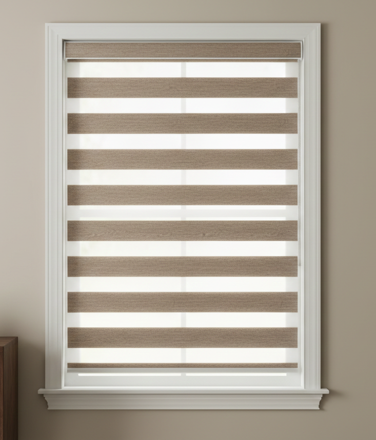 BL51 Motorized Blinds With Cassette Zebra Blinds