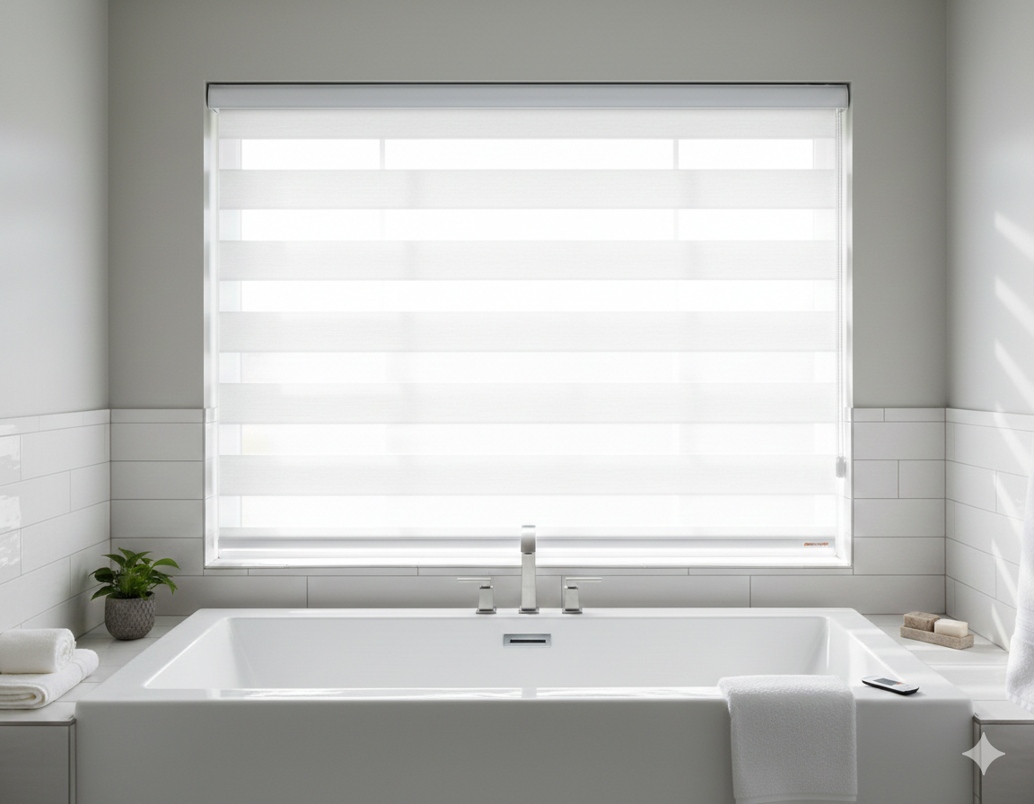 DL20205 Motorized Blinds With Cassette Zebra Blinds