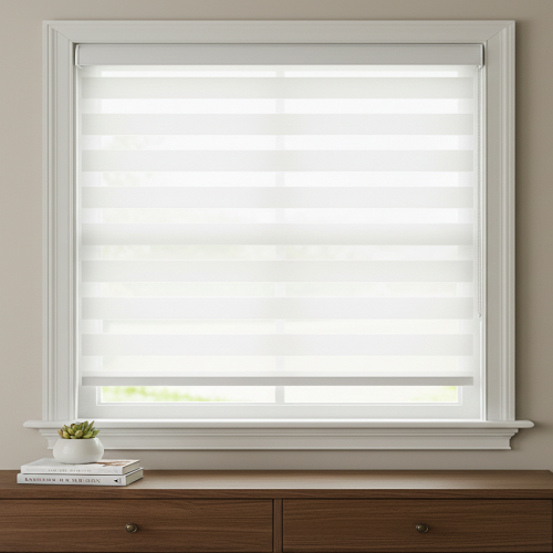 BL2 Motorized Blinds With Cassette Zebra Blinds
