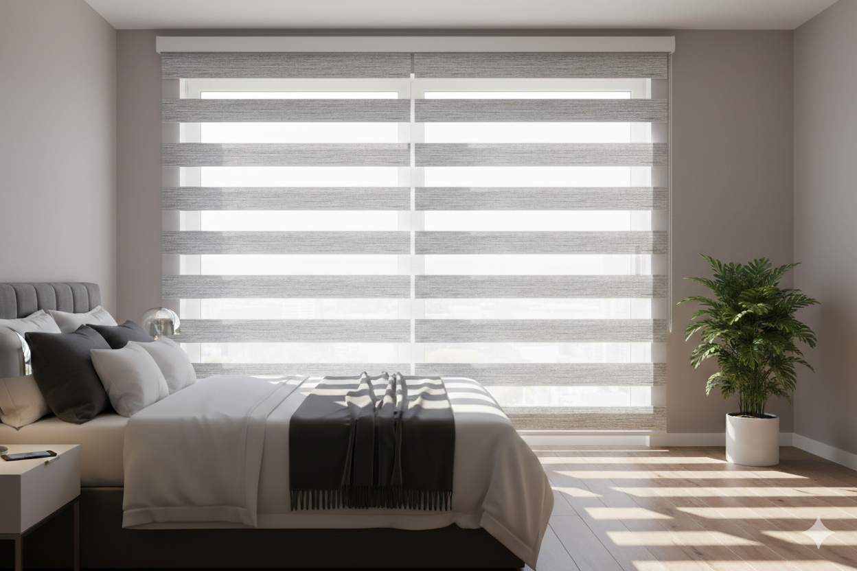 BL50 Motorized Blinds With Cassette Zebra Blinds