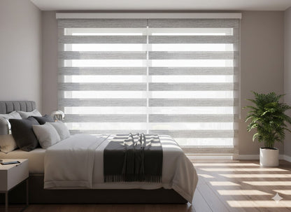 DL22033 Motorized Blinds With Cassette Zebra Blinds